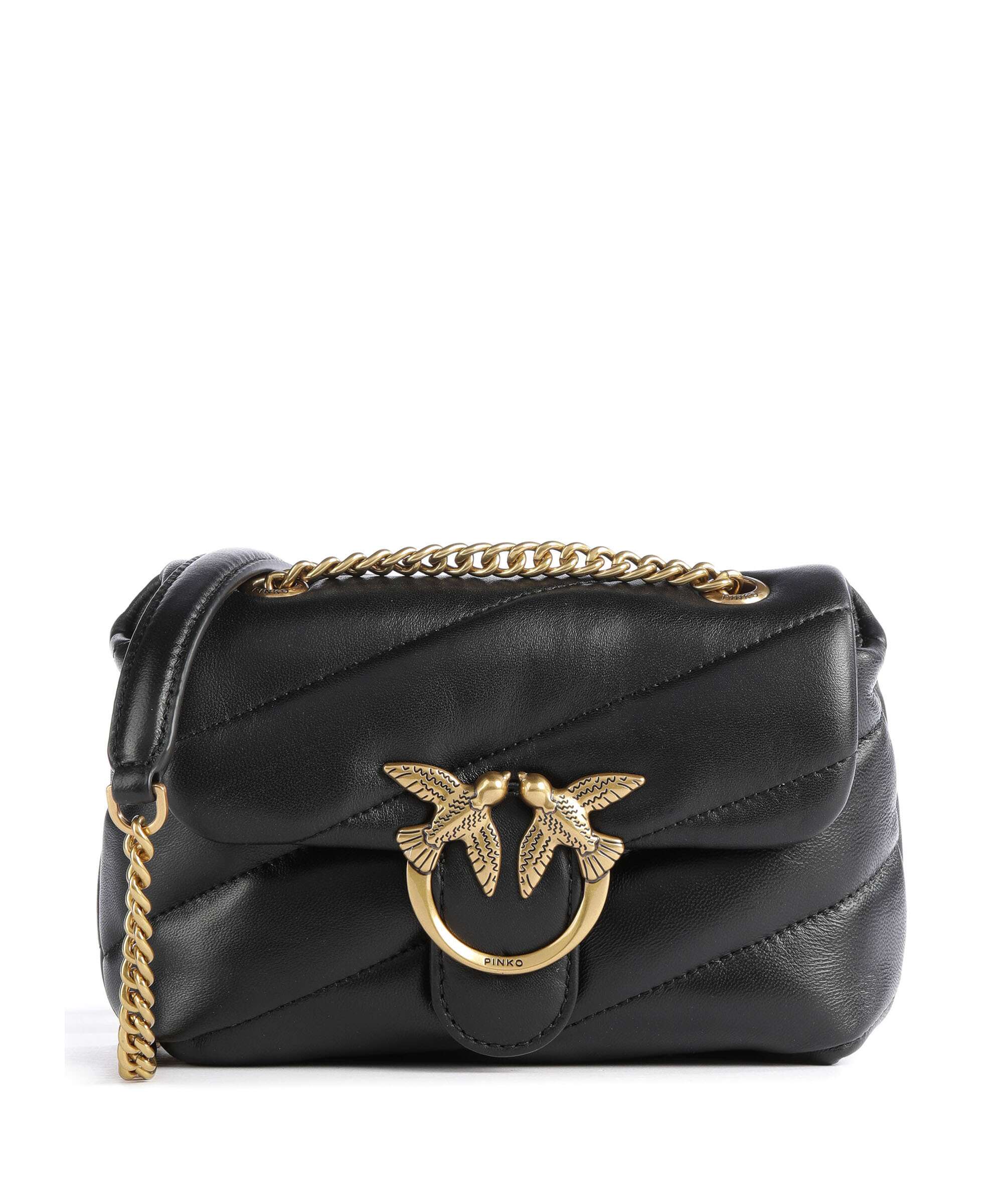 Pinko Love Puff Baby Shoulder bag nero/antique gold