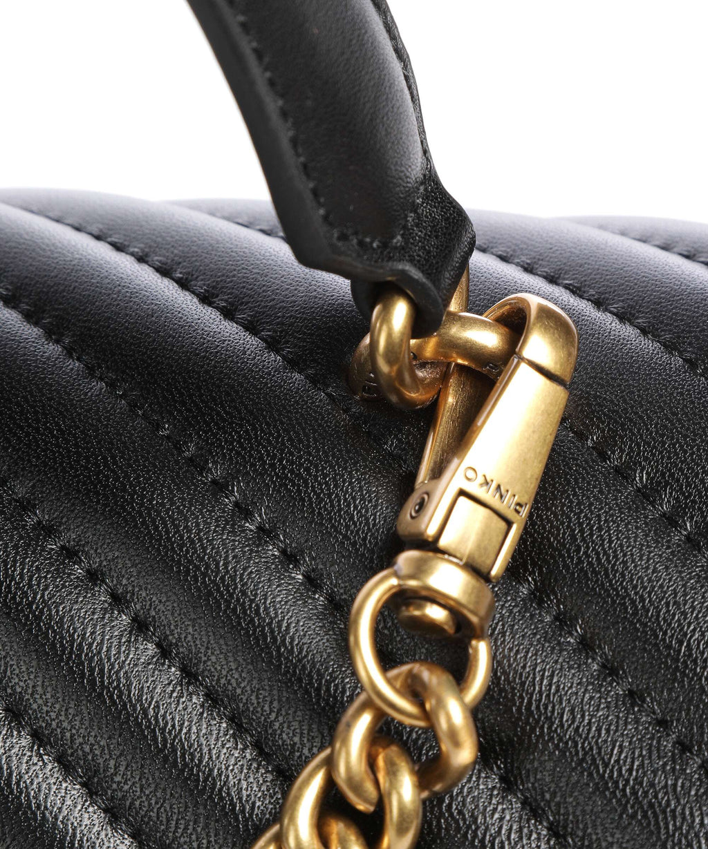 Pinko Love Lady Puff Big Handbag nero/antique gold