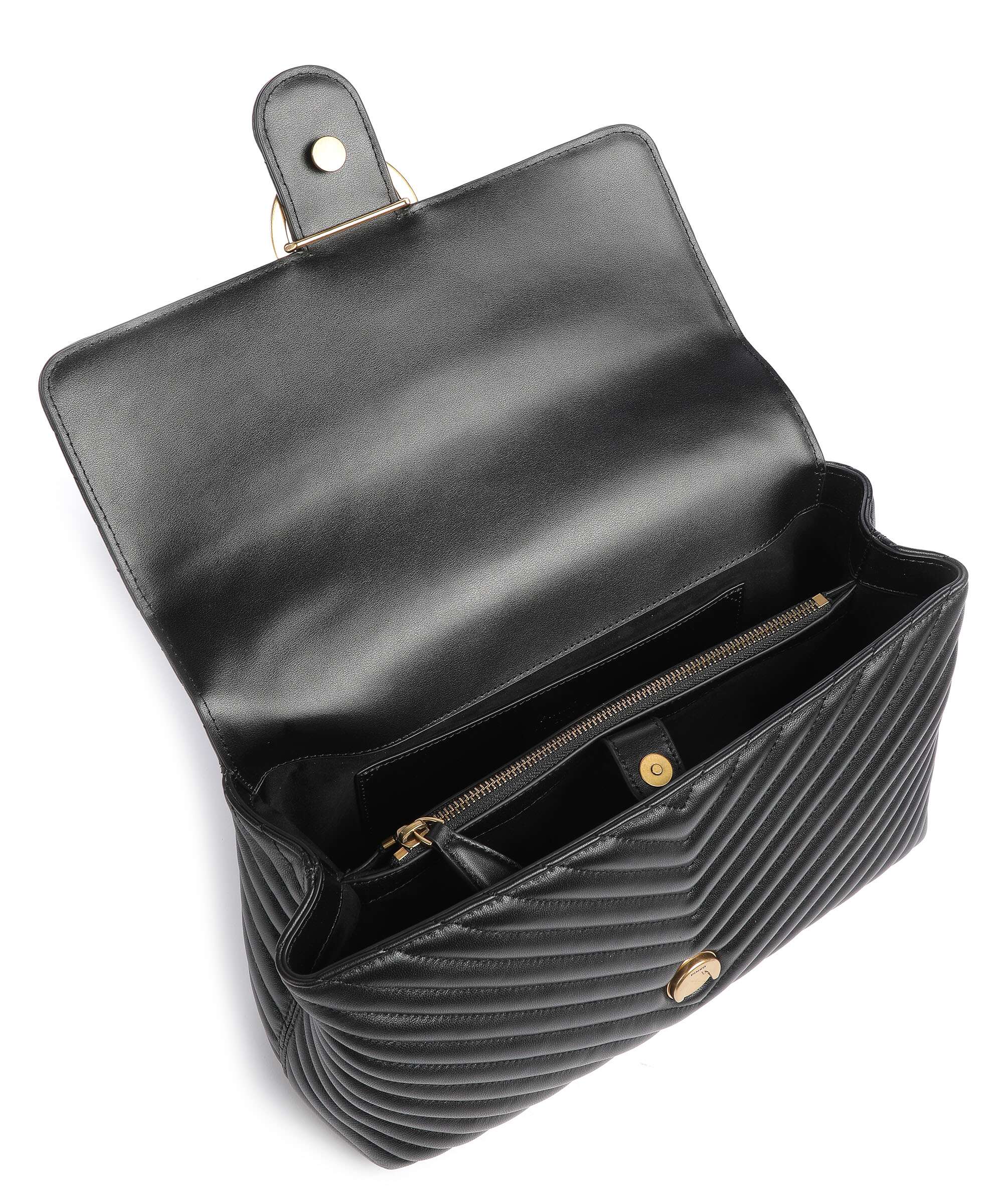 Pinko Love Lady Puff Big Handbag nero/antique gold