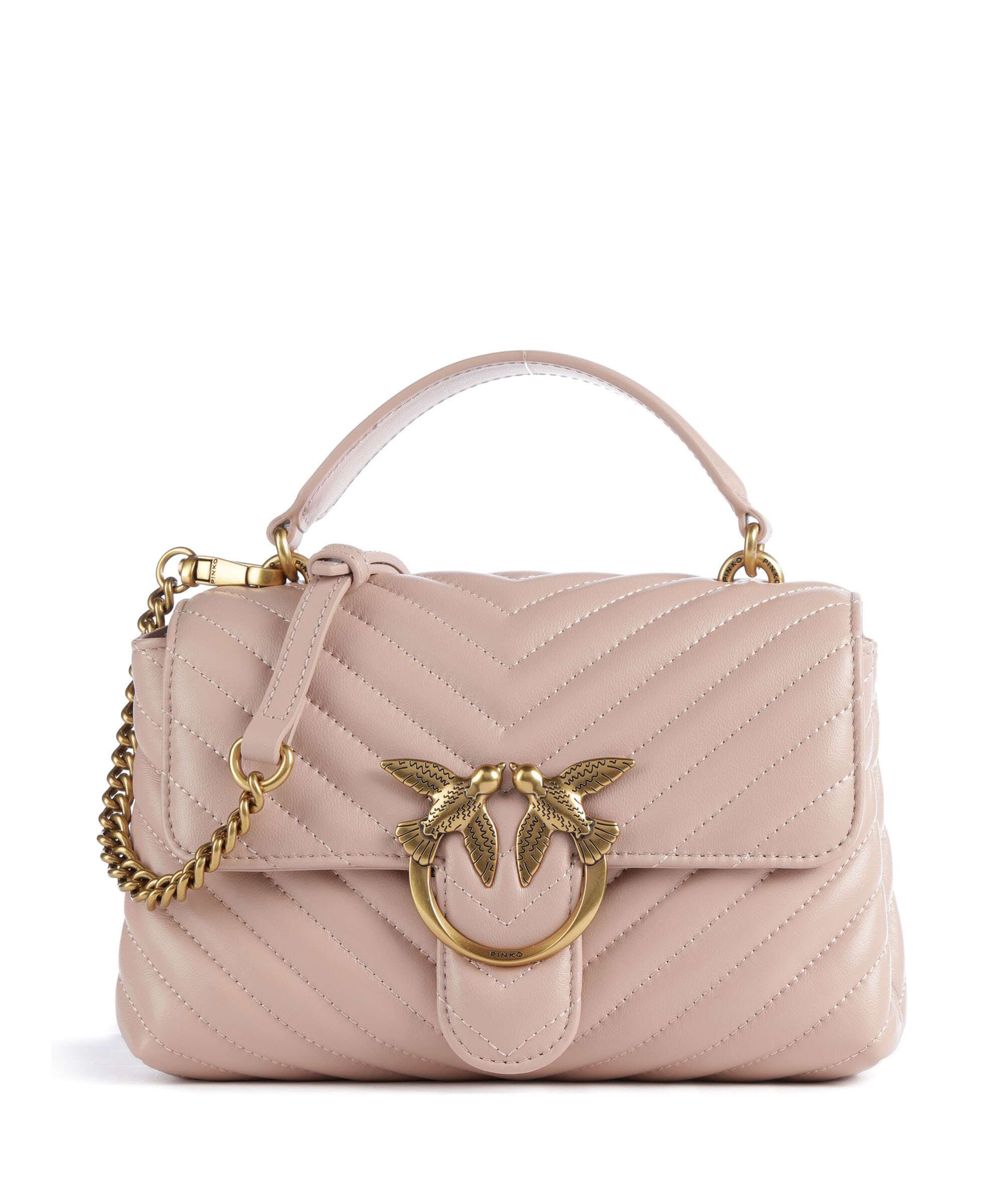 Pinko Love Lady Puff Mini Handbag cipria/antique gold