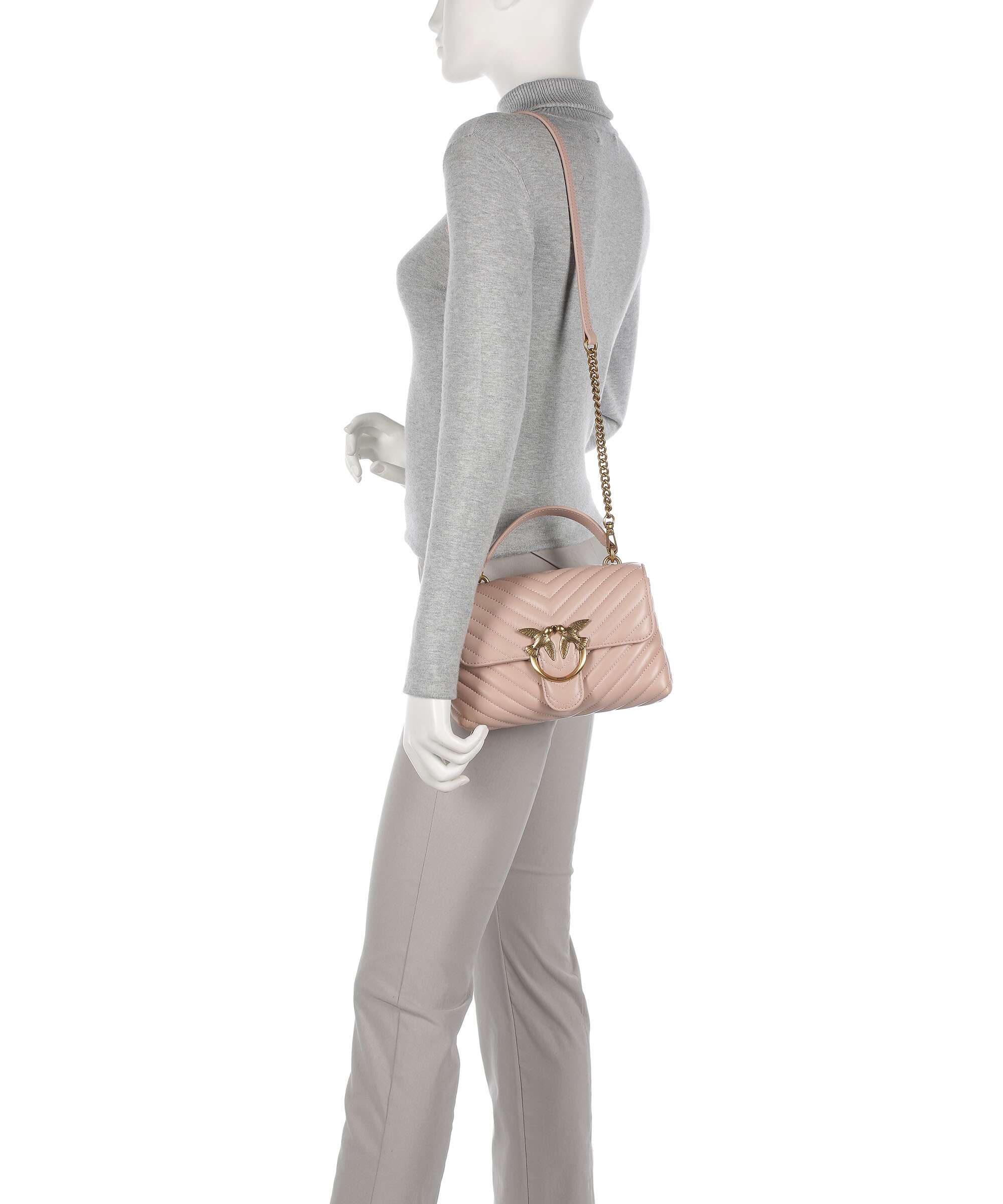 Pinko Love Lady Puff Mini Handbag cipria/antique gold