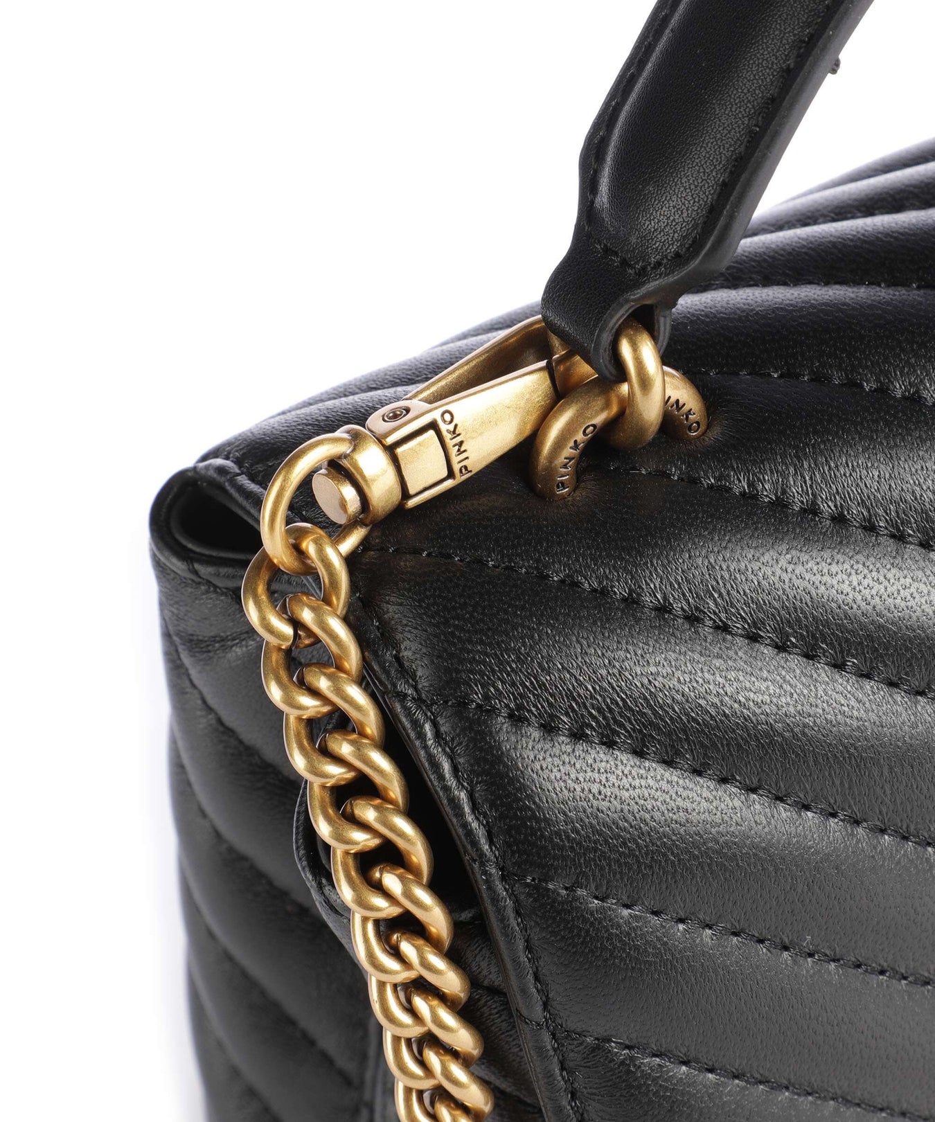 Pinko Love Lady Puff Mini Handbag nero/antique gold