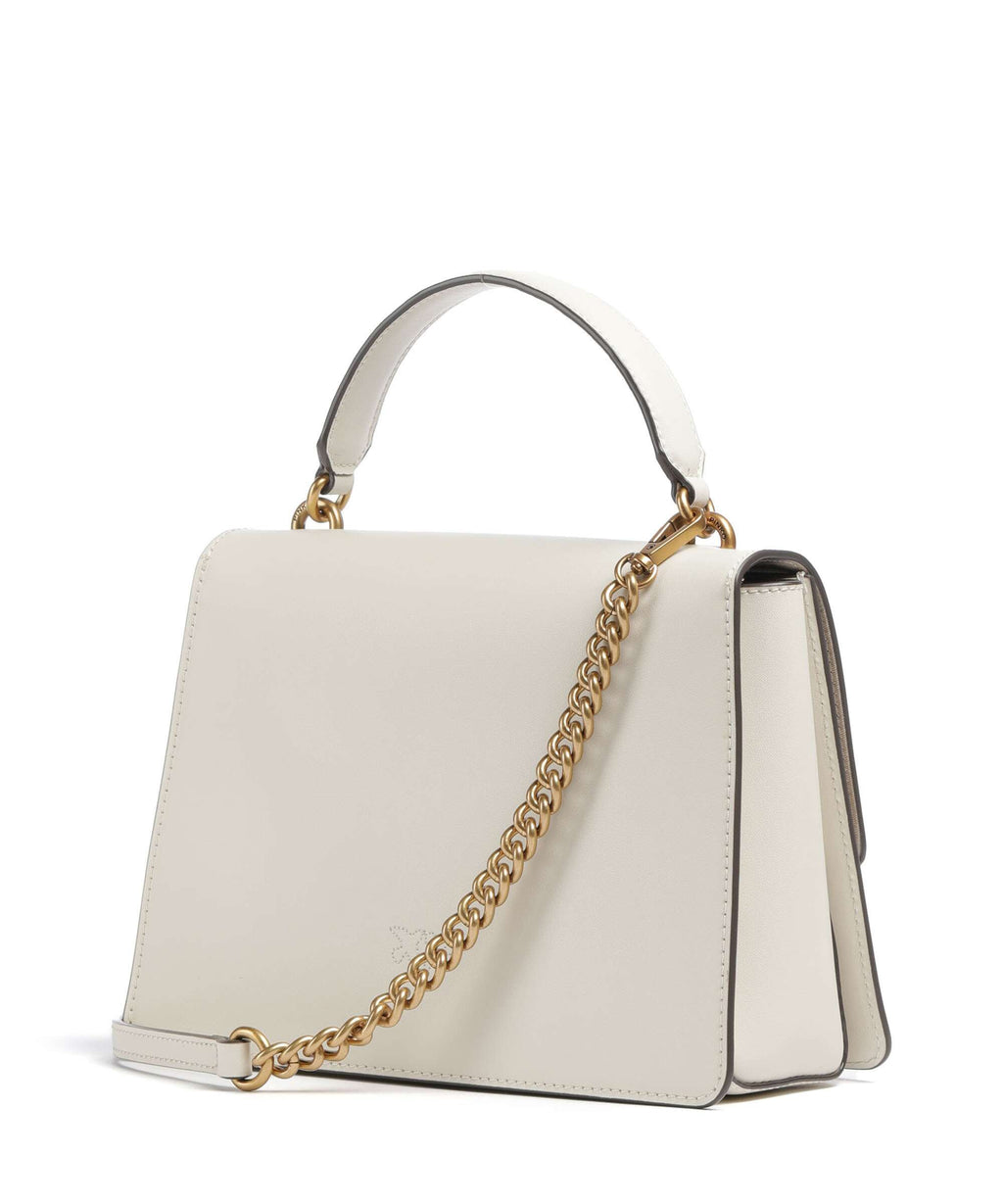 Pinko Love One Classic Handbag bianco seta/antique gold