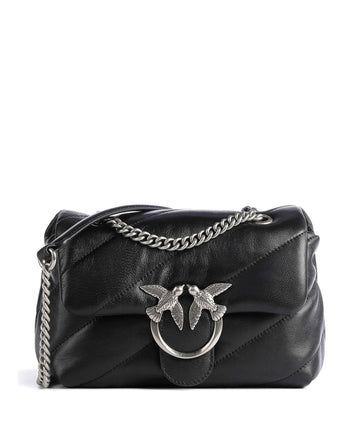 Pinko Love Puff Mini Skuldertaske nero/old silver