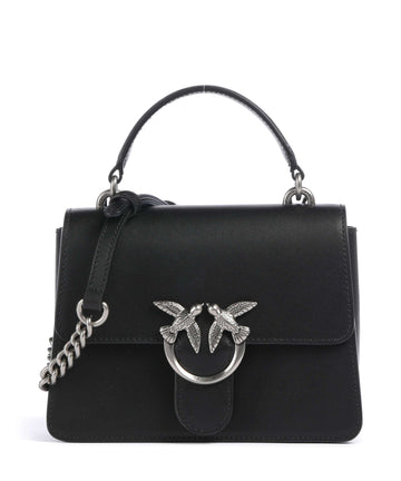Pinko Love One Mini Crossover taske nero/old silver