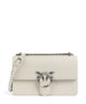 Pinko Love One Classic Skuldertaske bianco seta/old silver