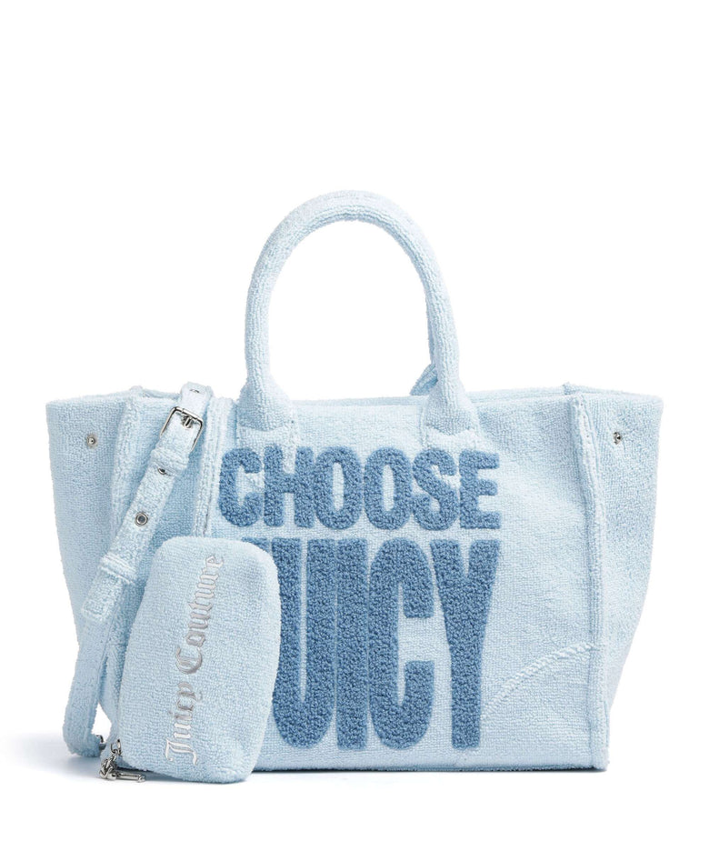 Juicy Couture Iris Toweling M Handbag light alaskan blue