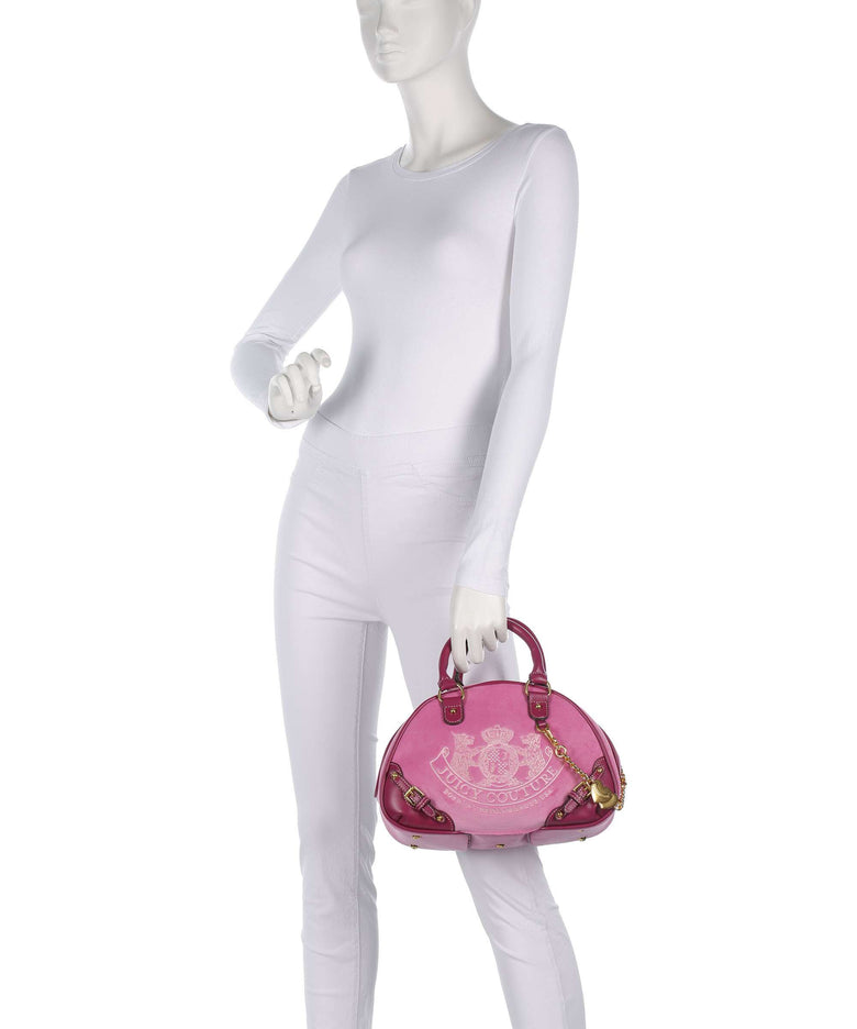 Juicy Couture Twig Narrative Velvet Handbag super pink