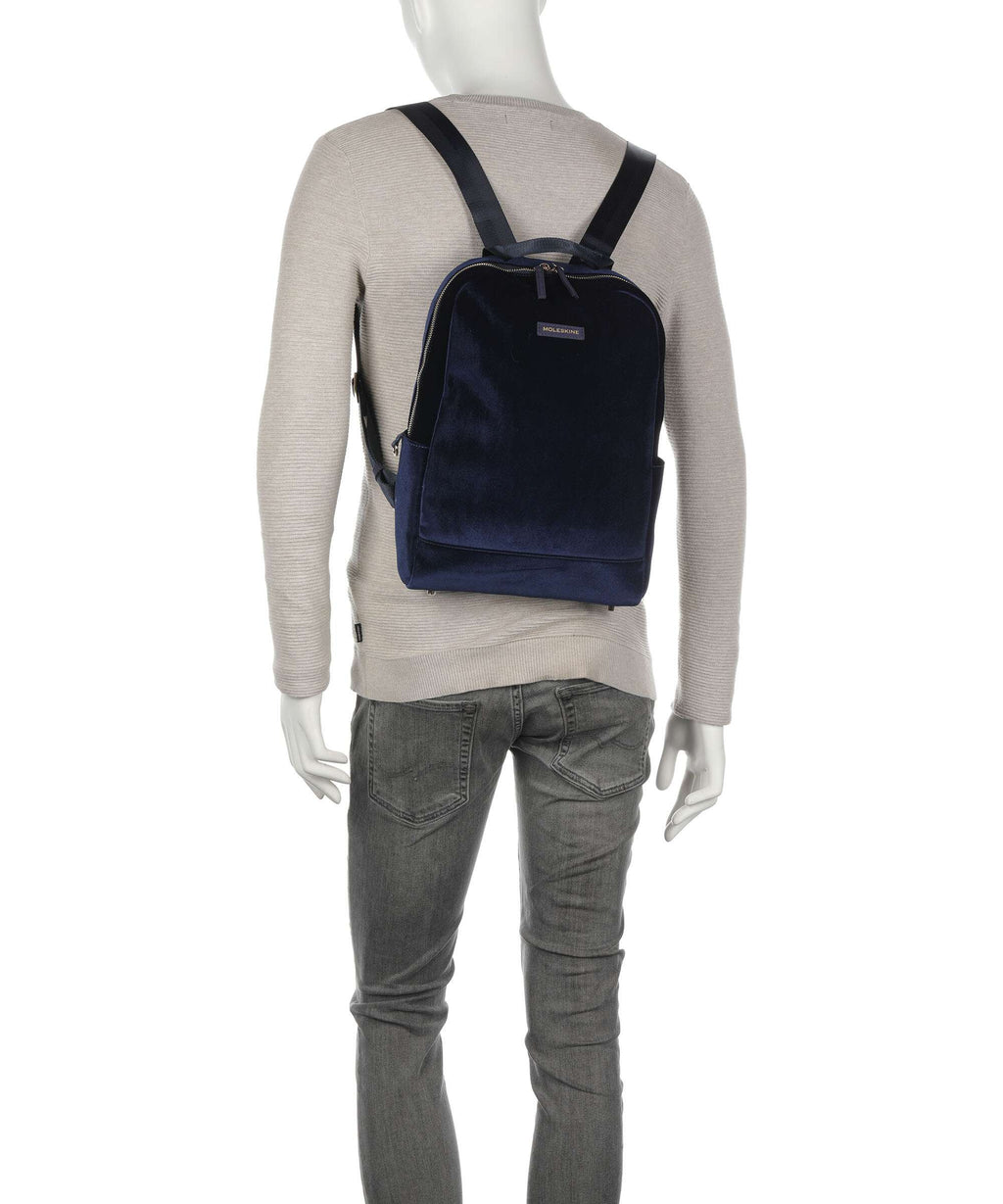 Moleskine Velvet Collection Backpack sapphire blue