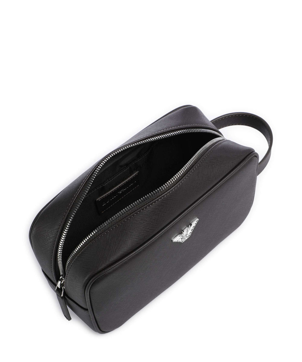 Emporio Armani Saffiano Animation Toiletry bag ebony