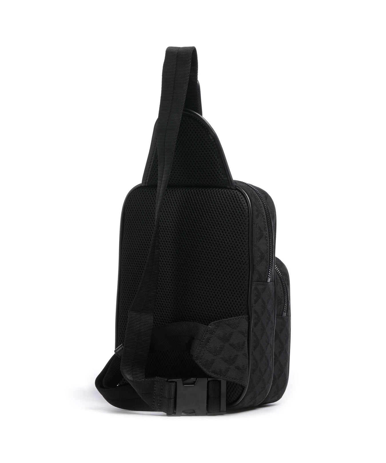 Emporio Armani Omnia Jacquard Sling bag black