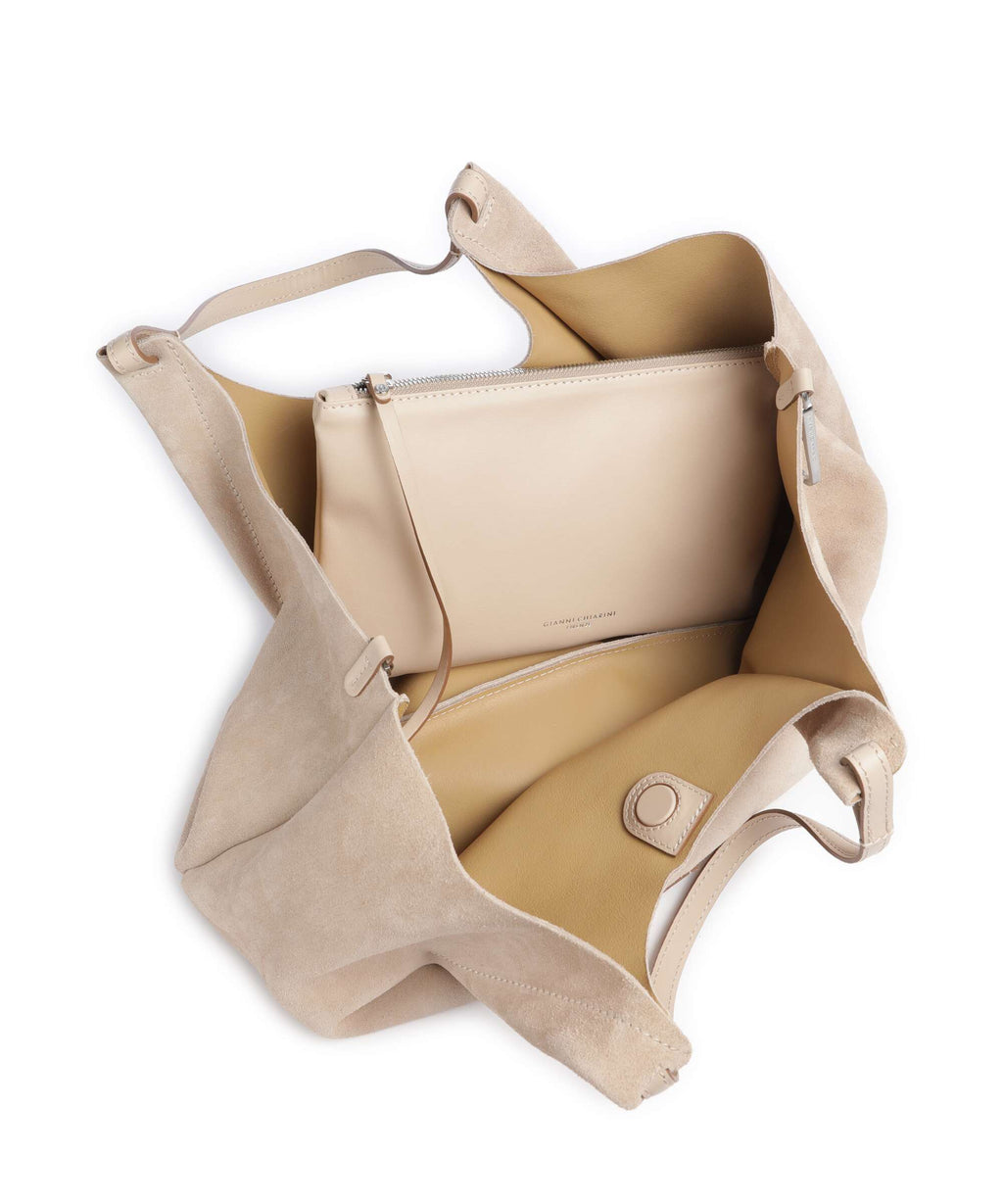 Gianni Chiarini Dua L Hobo bag nude