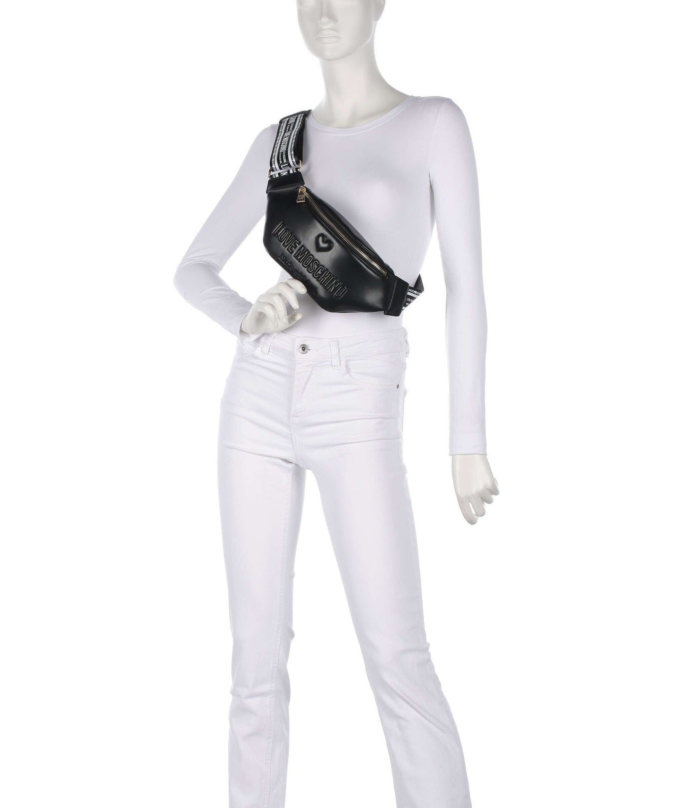 Love Moschino Ember Fanny pack nero