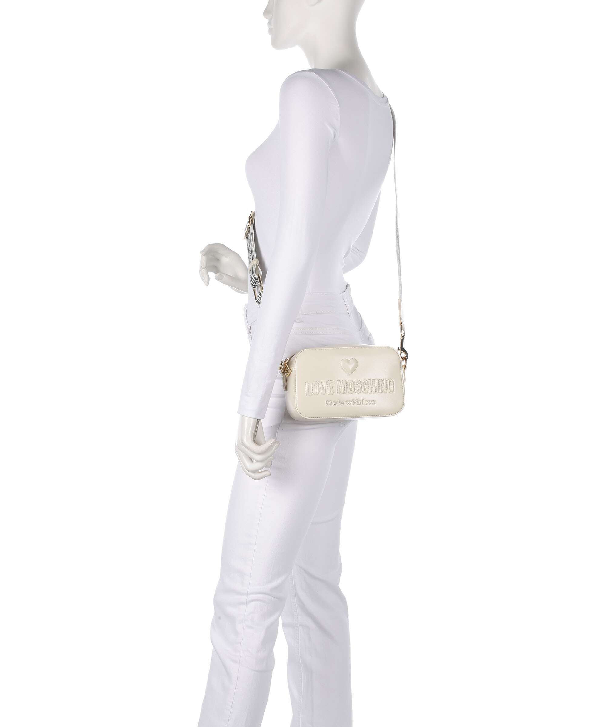 Love Moschino Ember Crossbody bag avorio
