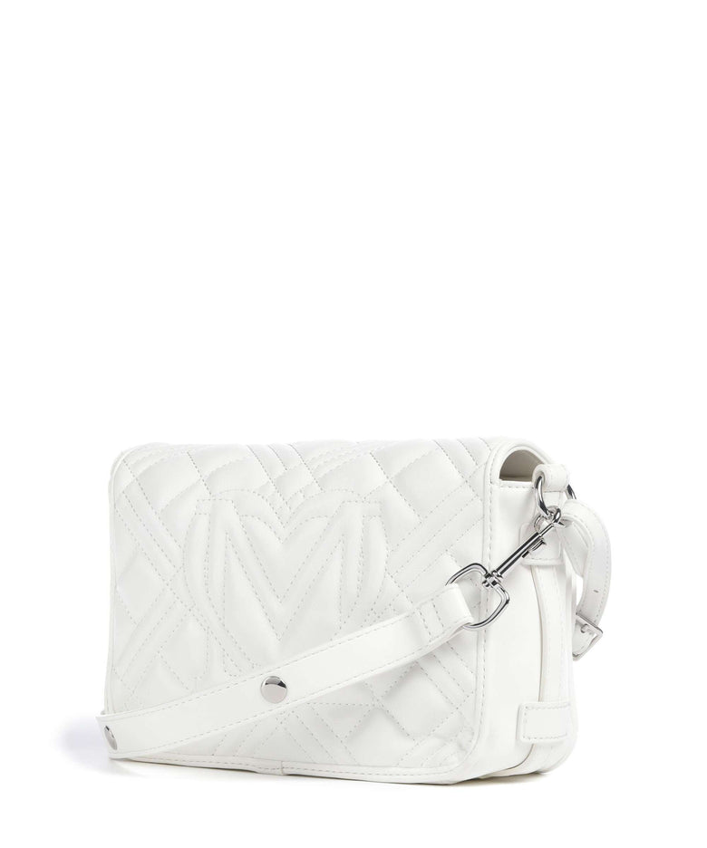 Love Moschino Quilted Crossbody bag bianco