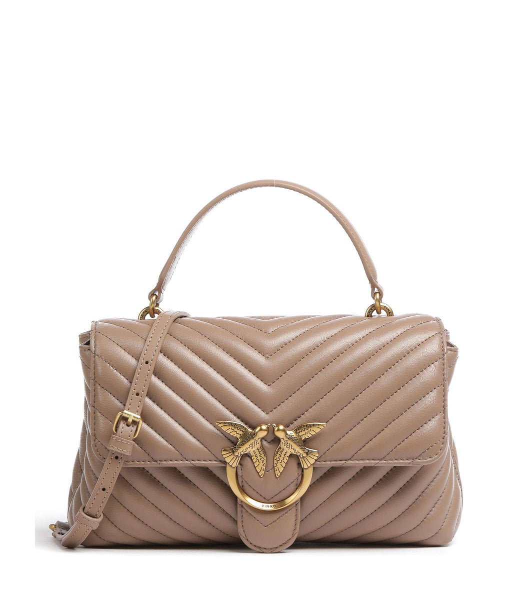Pinko Love Lady Puff Classic Handbag biscotto zenzero/antique gold