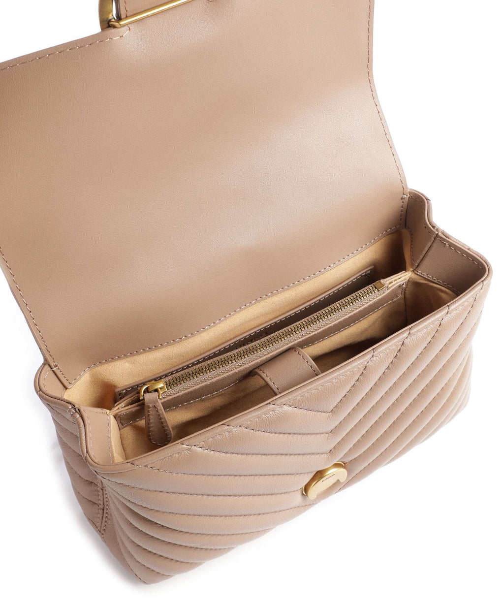 Pinko Love Lady Puff Mini Handbag biscotto zenzero/antique gold