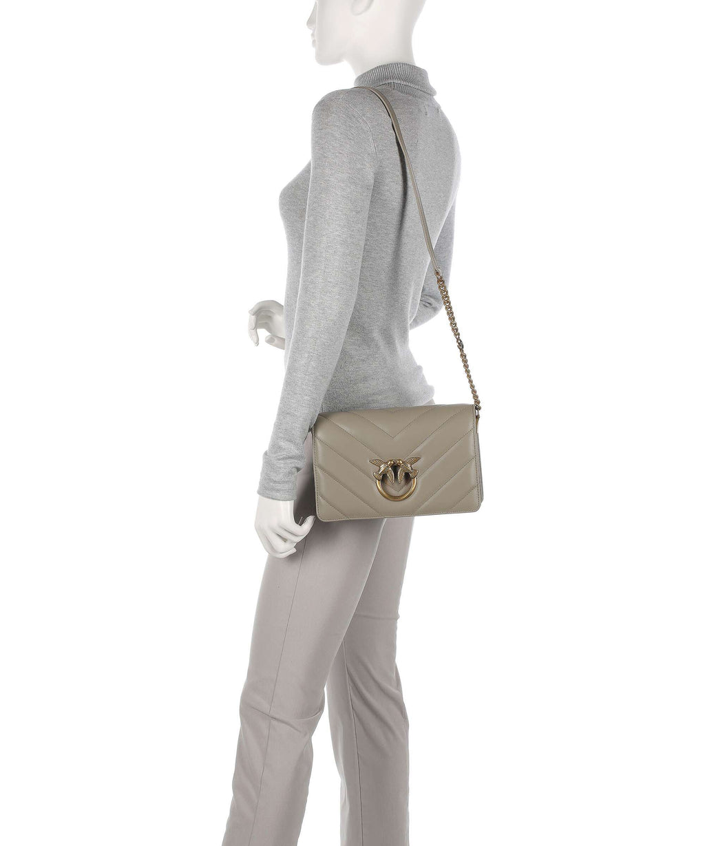 Pinko Love Click Classic Crossbody bag noce/antique gold