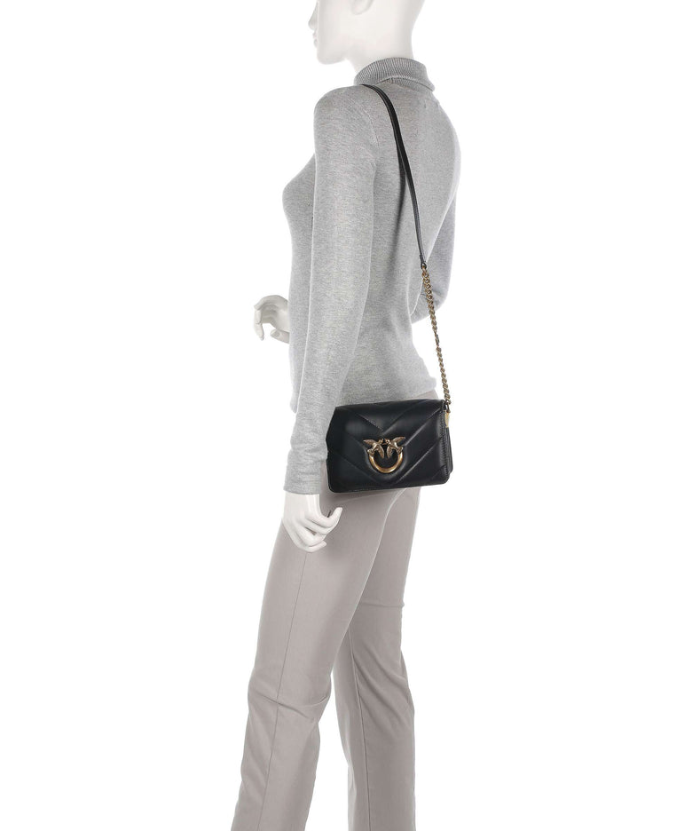 Pinko Love Click Mini Crossbody bag nero/antique gold