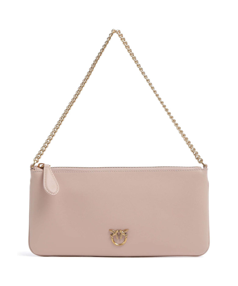 Pinko Flat Horizontal Shoulder bag cipria