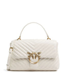 Pinko Love Lady Puff Classic Håndtaske bianco seta/antique gold