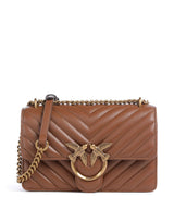 Pinko Love One Mini Skuldertaske marrone/leone/antique gold