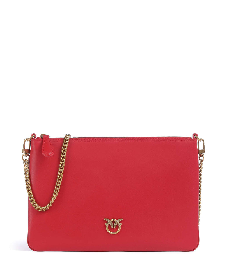 Pinko Flat Classic Crossbody bag rosso/antique gold