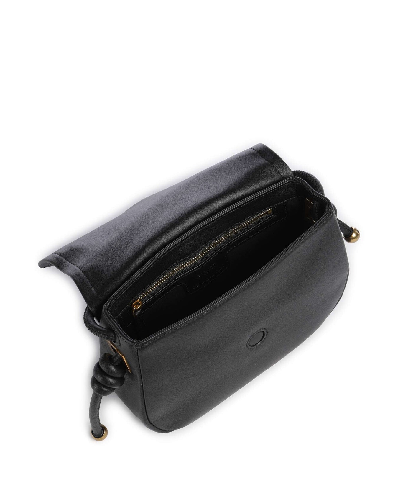 Pinko Saddle Mini Crossbody bag nero/antique gold