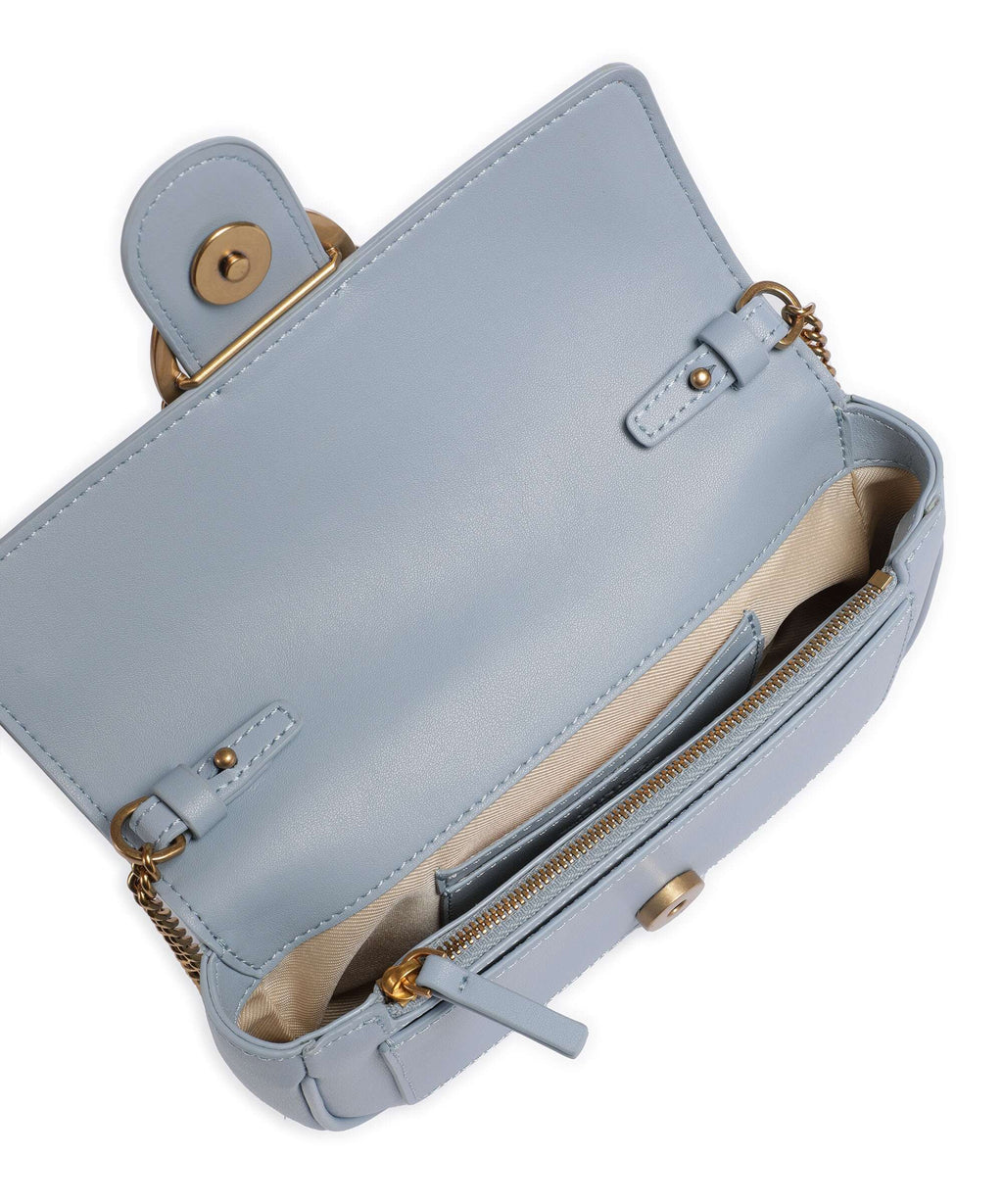 Pinko Love One Pocket Wallet light blue/antique gold