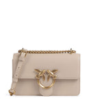 Pinko Love One Mini Skuldertaske beige/grigio fumo/antique gold