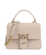 Pinko Love One Mini Crossover taske beige/grigio fumo/antique gold