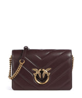 Pinko Love Click Classic Crossover taske uva di catawba/antique gold