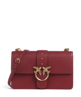 Pinko Love One Classic Crossover taske bordeaux merlot/antique gold