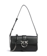 Pinko Love One Classic Slouchy Skuldertaske nero/old silver