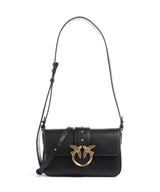 Pinko Love One Mini Slouchy Skuldertaske nero/antique gold