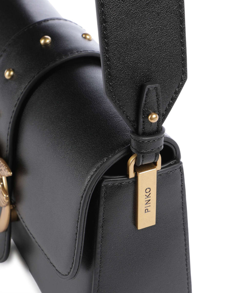 Pinko Love One Mini Slouchy Shoulder bag nero/antique gold
