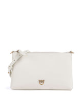 Pinko Flat Mini Crossover taske bianco seta/antique gold