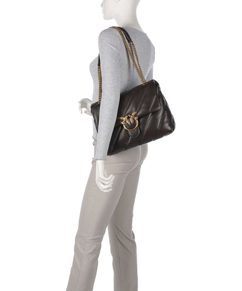 Pinko Love Puff Big Shoulder bag moro/antique gold