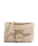Pinko Love Puff Baby Skuldertaske beige/grigio fumo/antique gold