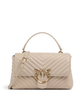 Pinko Love Lady Puff Classic Håndtaske beige/grigio fumo/antique gold
