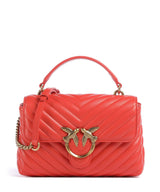 Pinko Love Lady Puff Mini Håndtaske rosso mandarino/antique gold