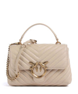 Pinko Love Lady Puff Mini Håndtaske beige/grigio fumo/antique gold