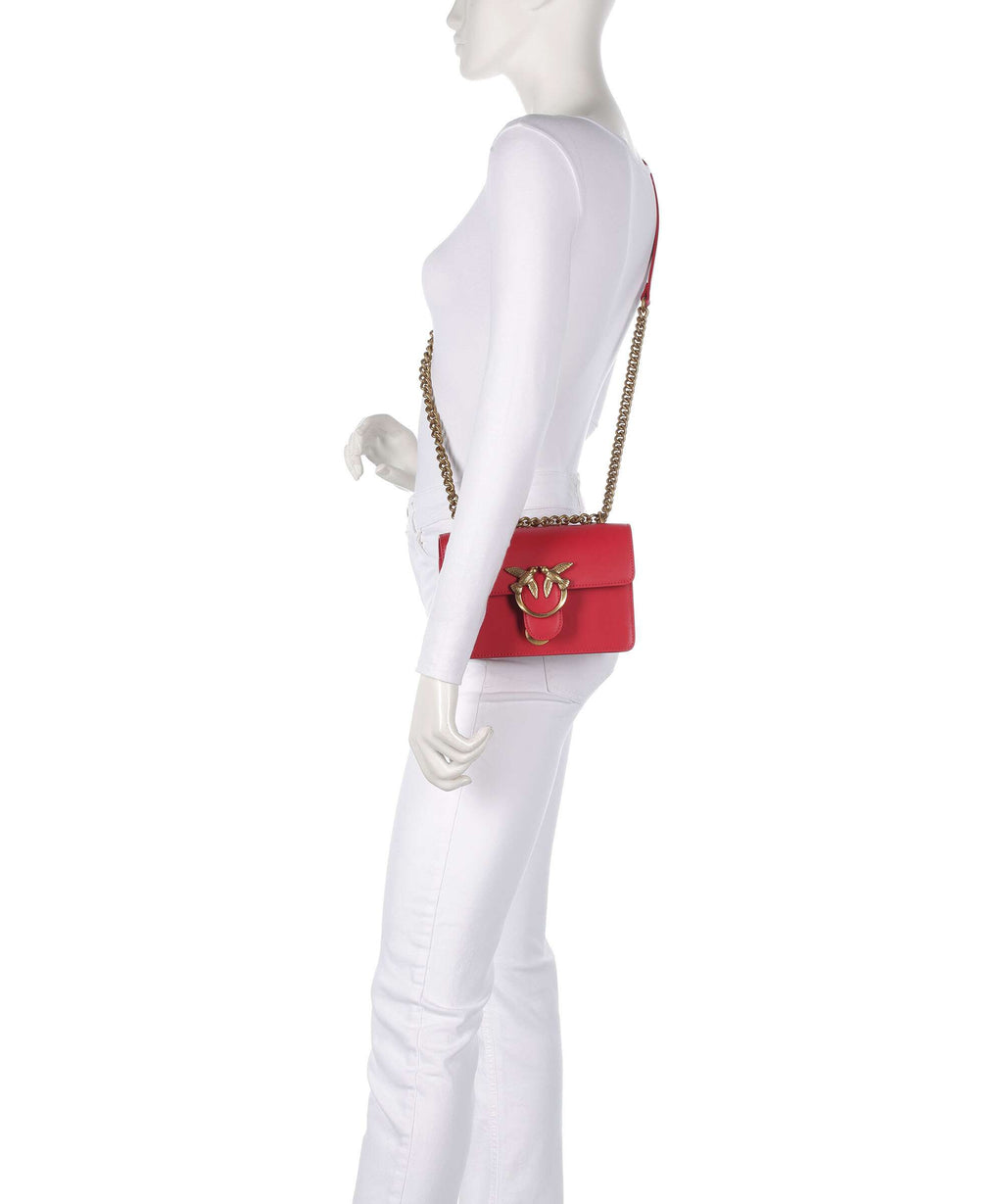 Pinko Love One Mini Shoulder bag rosso/antique gold
