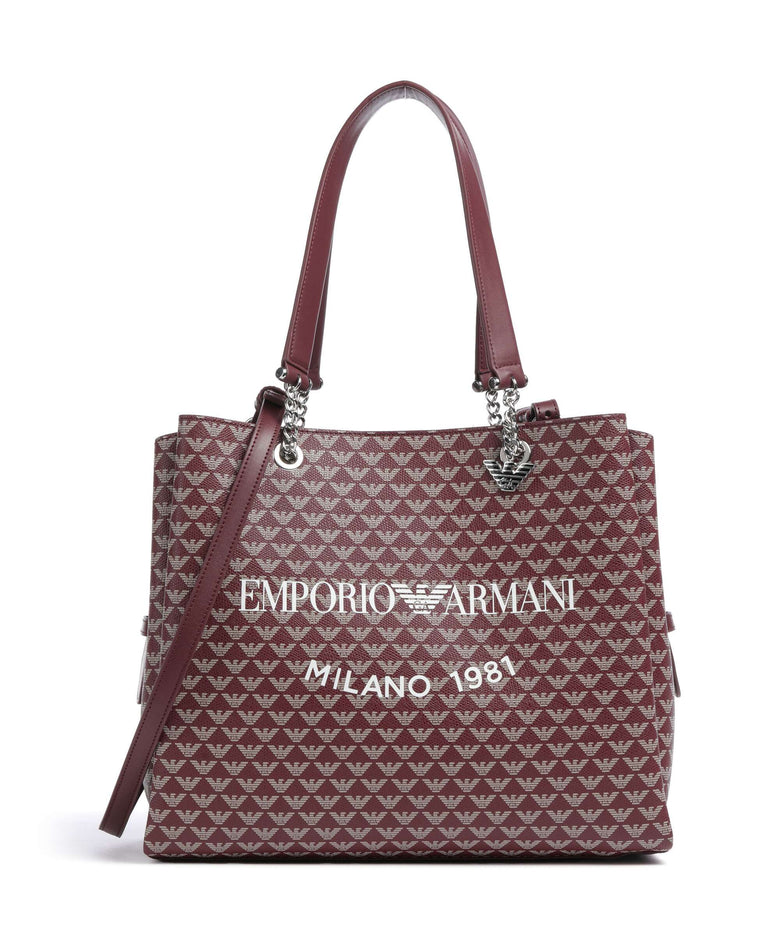 Emporio Armani Annie Tote bag vinaccia/ecru/bianco/grape marc/white
