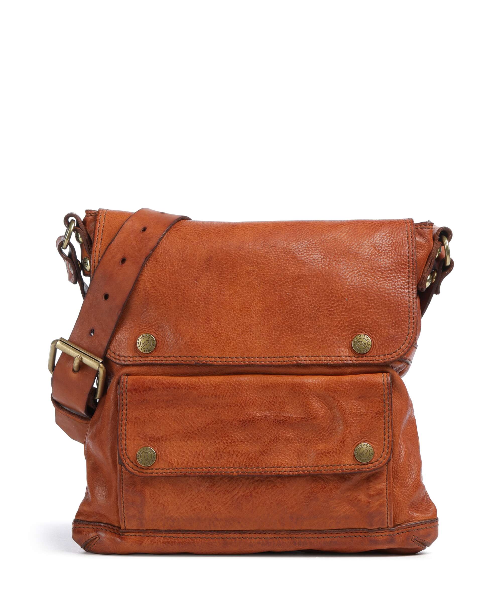 Campomaggi Crossover taske kornet læder cognac - C035000NDX0001C1502 ...