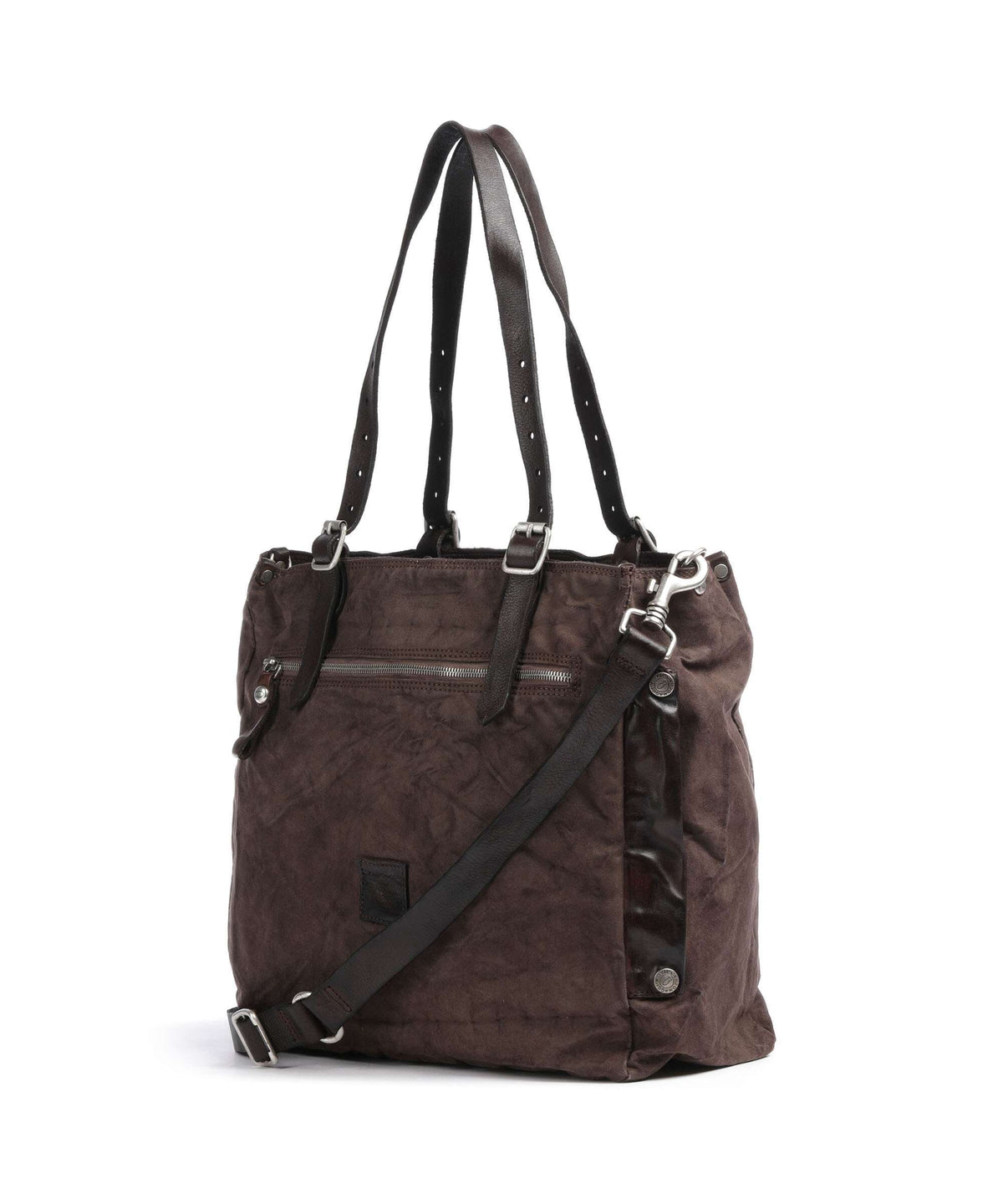 Campomaggi Tote bag verde militare/moro