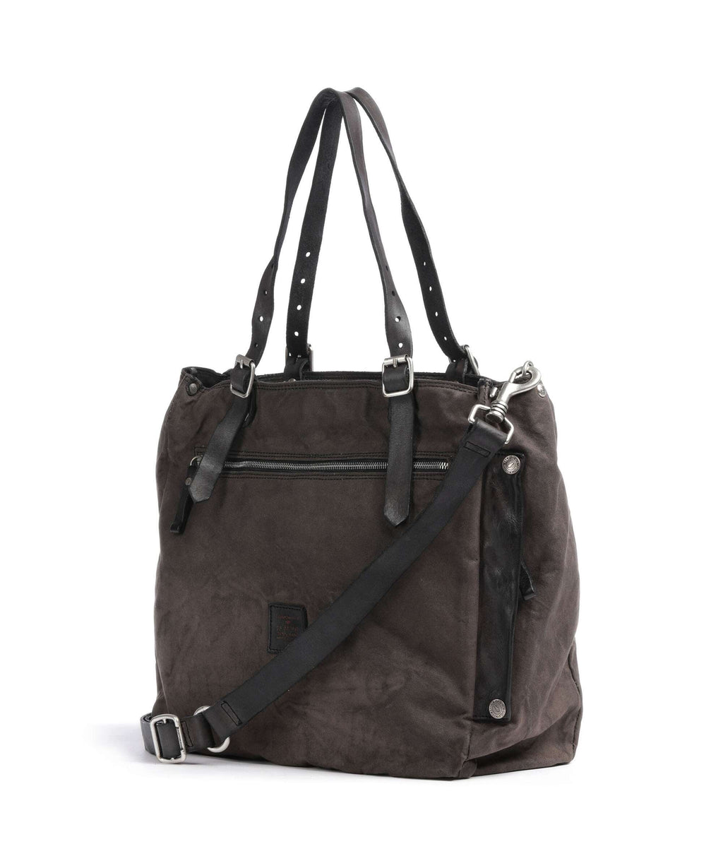 Campomaggi Tote bag verde militare/grigio