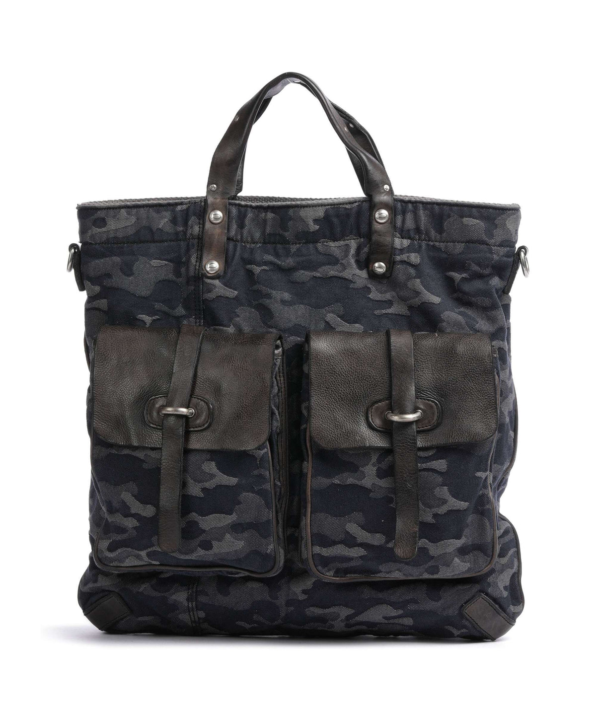 Campomaggi Backpack bag camouflage blue/dark grey