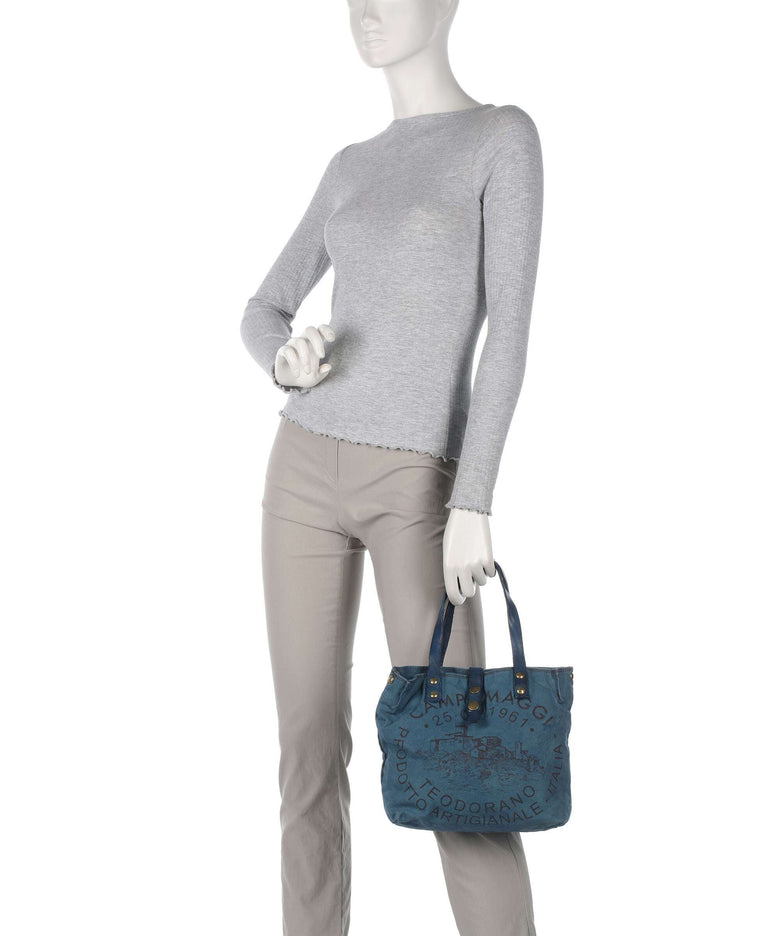 Campomaggi Handbag beige/zaffiro/moro