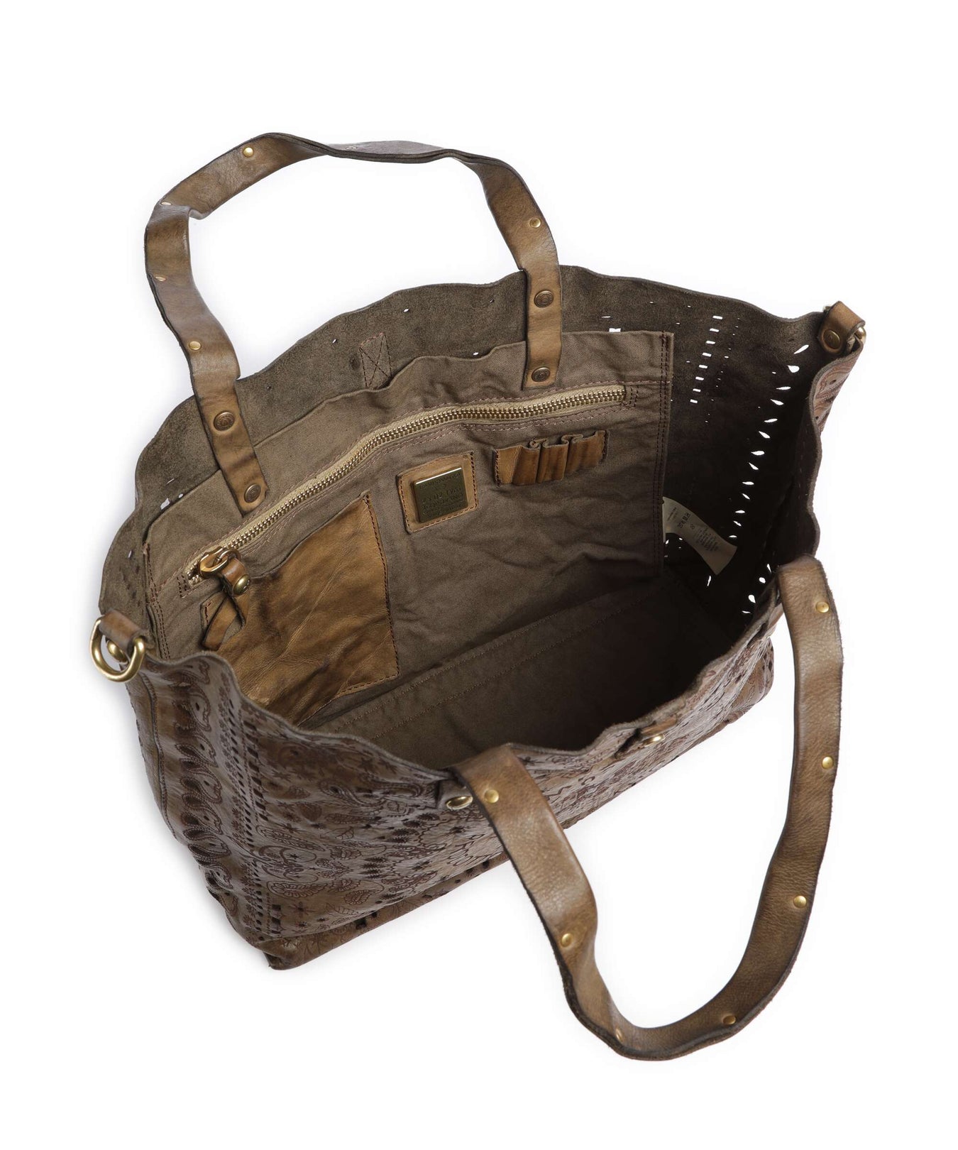 Campomaggi Tote bag verde militare